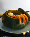 foto ricetta Riso Nero con Zucca, Gamberi e Capesante 