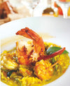 RISOTTO AUX FLEURS DE COURGETTE ET GAMBAS 