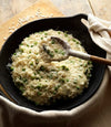 ASPARAGUS AND SPRING PEA RISOTTO “FONDUTA QUATTRO FORMAGGI” 