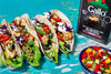 CAULIFLOWER BLACK RICE TACOS WITH DAK DAK SALAD 