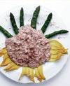 foto ricetta Riso zafferano, asparagi e fiori di zucca 