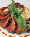 foto ricetta Filetto di cervo con riso ai funghi misti e rosmarino 