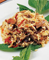 foto ricetta Risotto con fegatini di pollo, mandorle e uvetta 