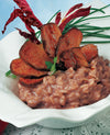 foto ricetta Risotto al radicchio con ricotta affumicata e lamelle di lepre 