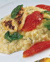 foto ricetta Risotto al basilico con pomodori e filetti di sogliola 