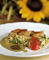 RISOTTO AUX COQUILLES SAINT-JACQUES, FLEURS DE POTIRON ET ORIGAN FRAIS 