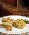 RISOTTO AUX CRUSTACÉS ET FONDUE DE FLEURS DE COURGETTE 