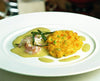 RISOTTO SAFRANÉ AUX GAMBAS ET FLEURS DE POTIRON 