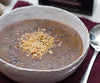 VEGAN WILD MUSHROOM, BLACK RICE & HAZELNUT BISQUE 
