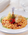 RISOTTO MIT KIRSCHTOMATEN UND HÄHNCHEN 