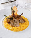 RISOTTO MIT SAFRAN, WACHTELBRUST UND WEISSEM TRÜFFEL 