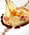 RISOTTO MIT TOMA-KÄSE, WURST UND GEWÜRZBIRNEN 