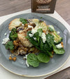 HONEY MUSTARD CHICKPEA, BRASSICA, GRAIN AND DATE SALAD 