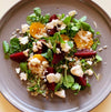 ROASTED GRAIN SALAD WITH BEETROOT, ORANGE AND TAHINI YOGURT 